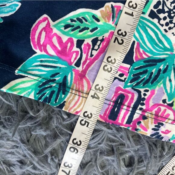 Lilly Pulitzer Dress Navy Blue Raylee Tank Inky Peanut Gallery Elephant Size S - Picture 5 of 5